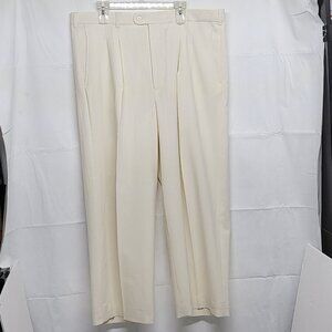 Vintage Virgola Uomo Mens Dress Pants 42 ( Fit 41 X 29 ) Pleated Front Textured